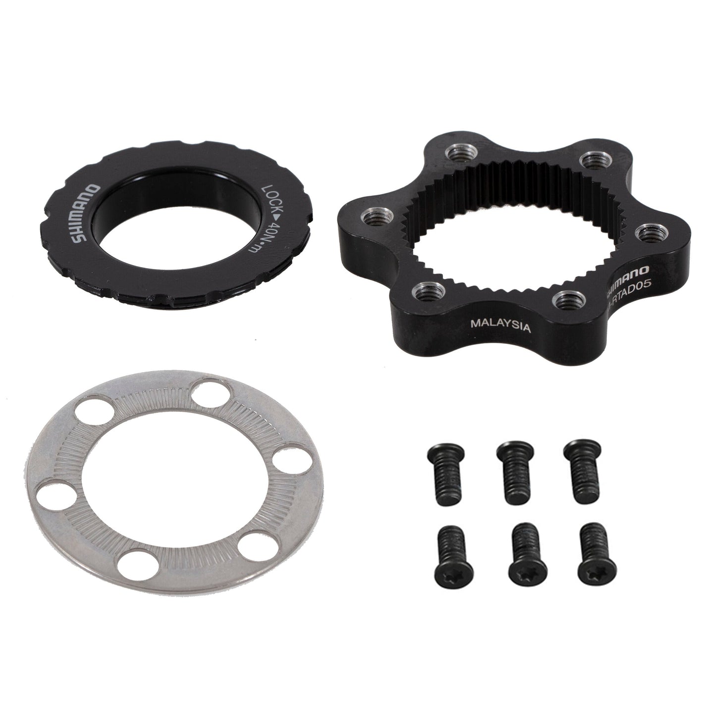 Shimano disc brake adapter from Center Lock to 6 holes