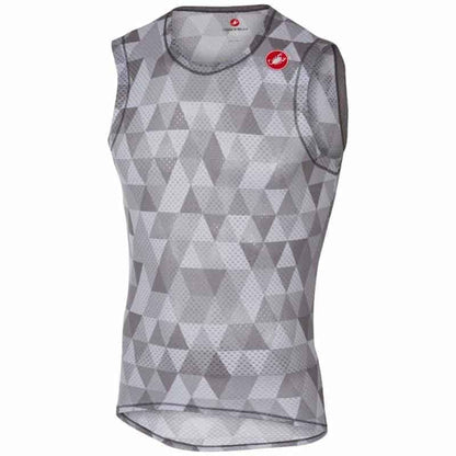 Castelli Pro Mesh Mesh sem mangas, cinza