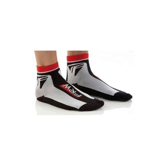 2 pares de meias de ciclismo FRW em Thermolite, Black-Red-White