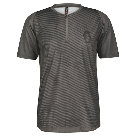 Camisa masculina Scott Trail Vertic zip mangas curtas