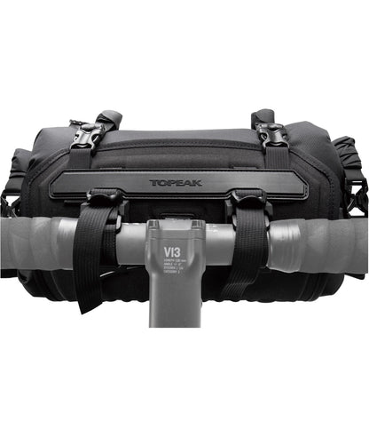 Borsa Al Manubrio Impermeabile Topeak FrontLoader 8L Con Cinturini In Velcro E Fibbie Nere